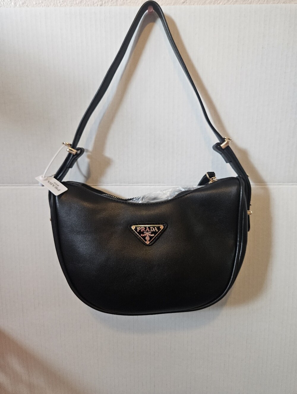 Black Leather Shoulder Bag